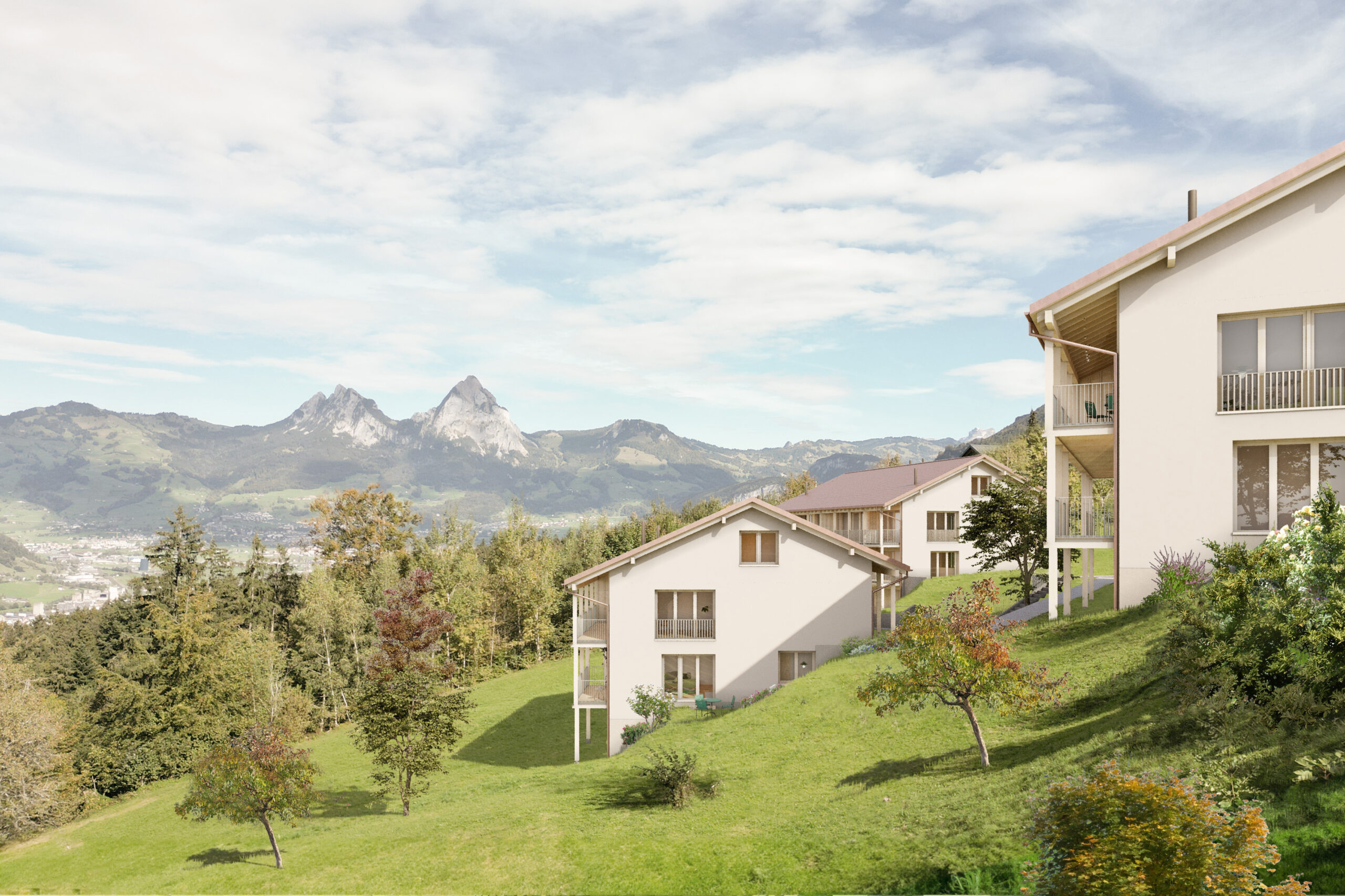 Überbauung Hofstattstrasse, Seelisberg, Kanton Uri, Neubau Projekt, Eigentumswohnungen