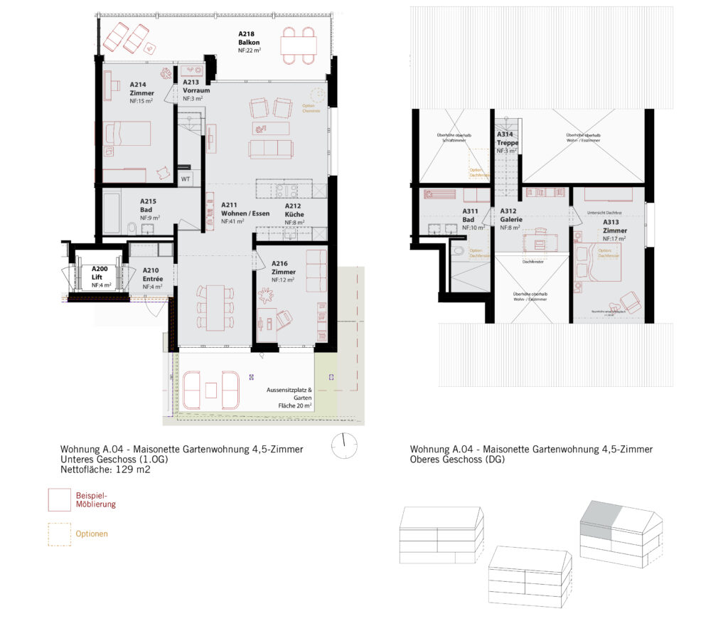 Wohnung A.04 - Überbauung Hofstattstrasse Seelisberg, Eigentumswohnung